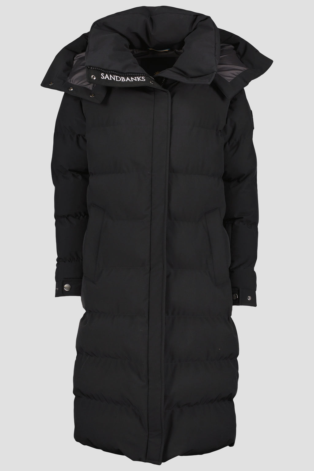 Women's Sandbanks Haven Black Long Puffer Jacket - image 7
