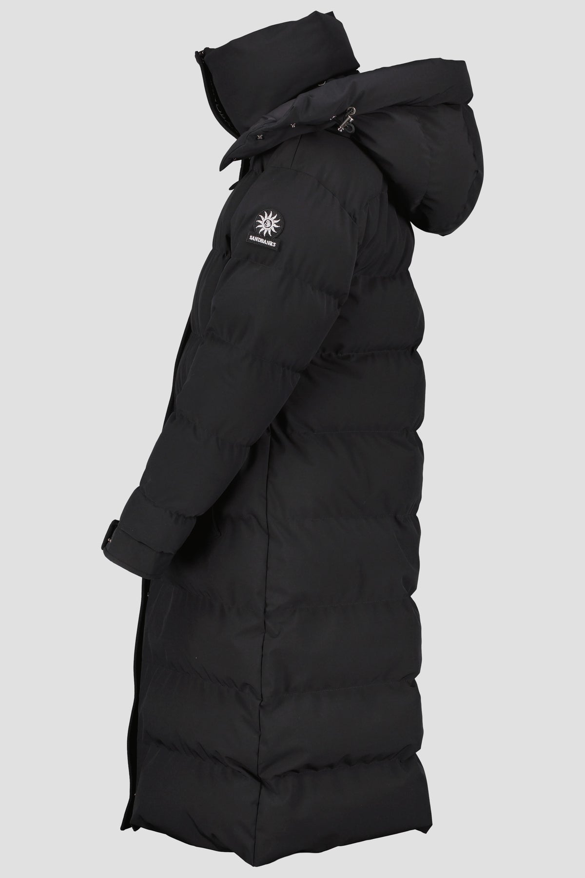 Women's Sandbanks Haven Black Long Puffer Jacket - image 9