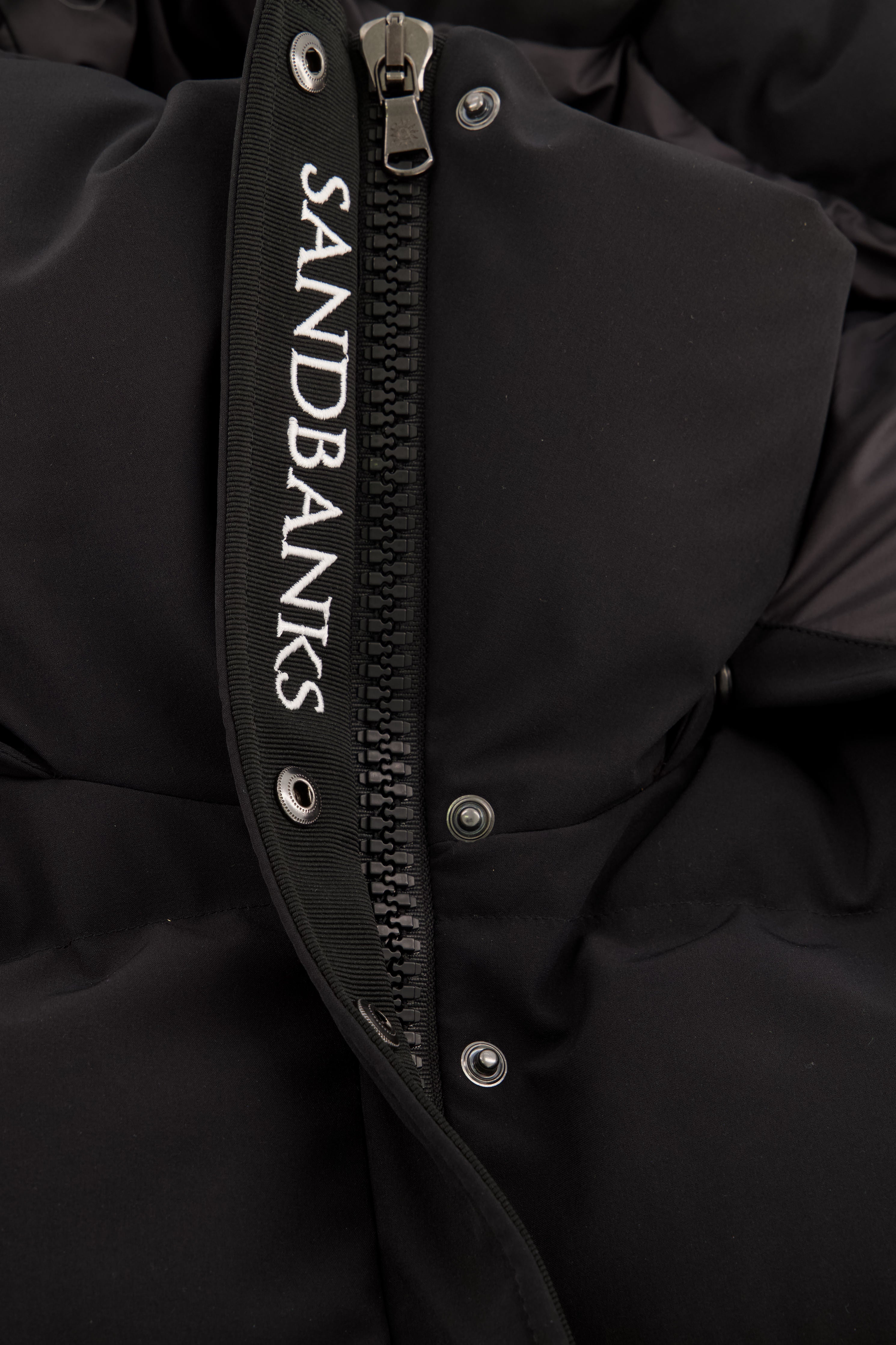 Women's Sandbanks Haven Black Long Puffer Jacket - image 11