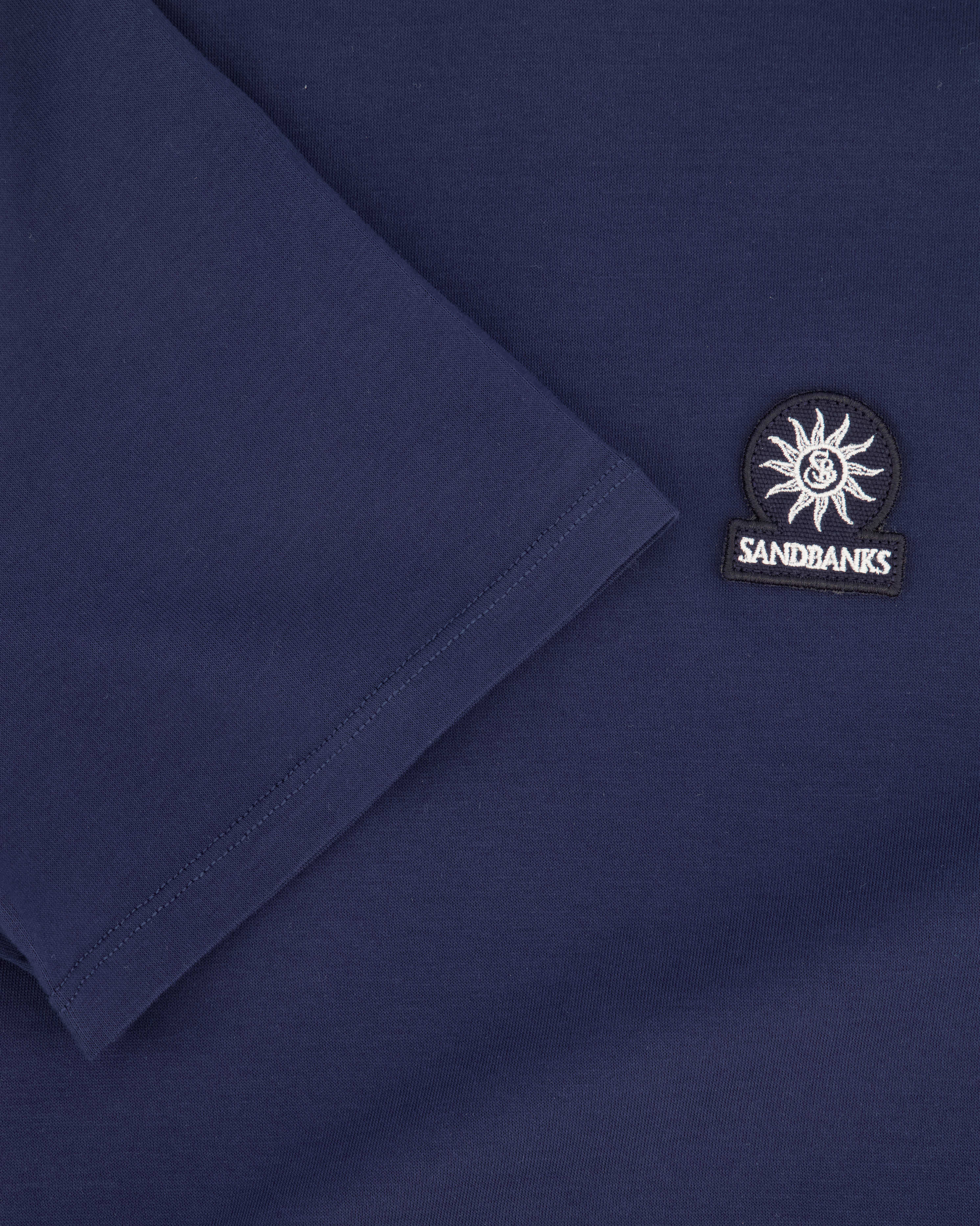Men's Sandbanks Badge Logo Navy T Shirt - image 5