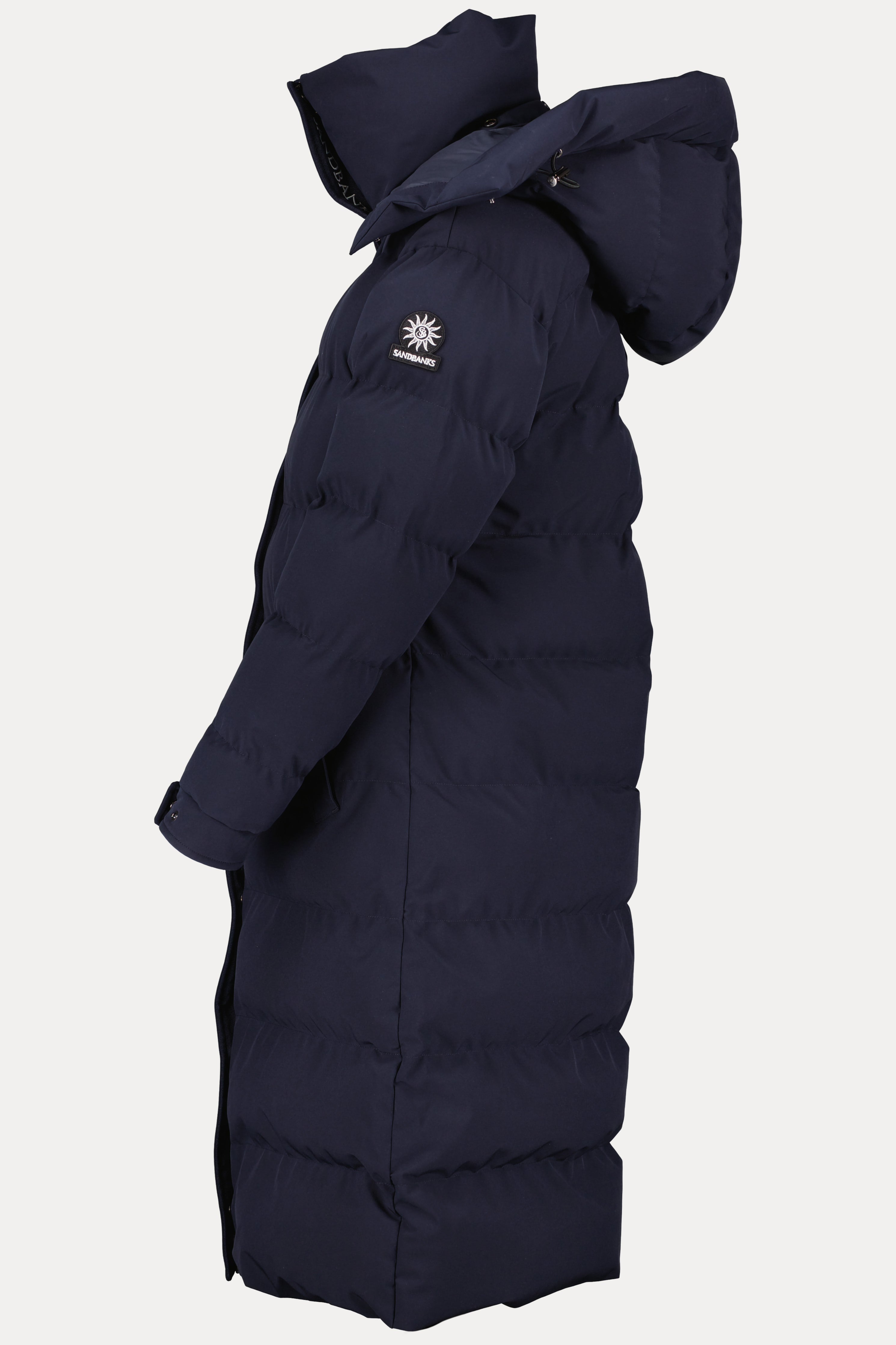Women's Sandbanks Haven Navy Long Puffer Jacket - image 10