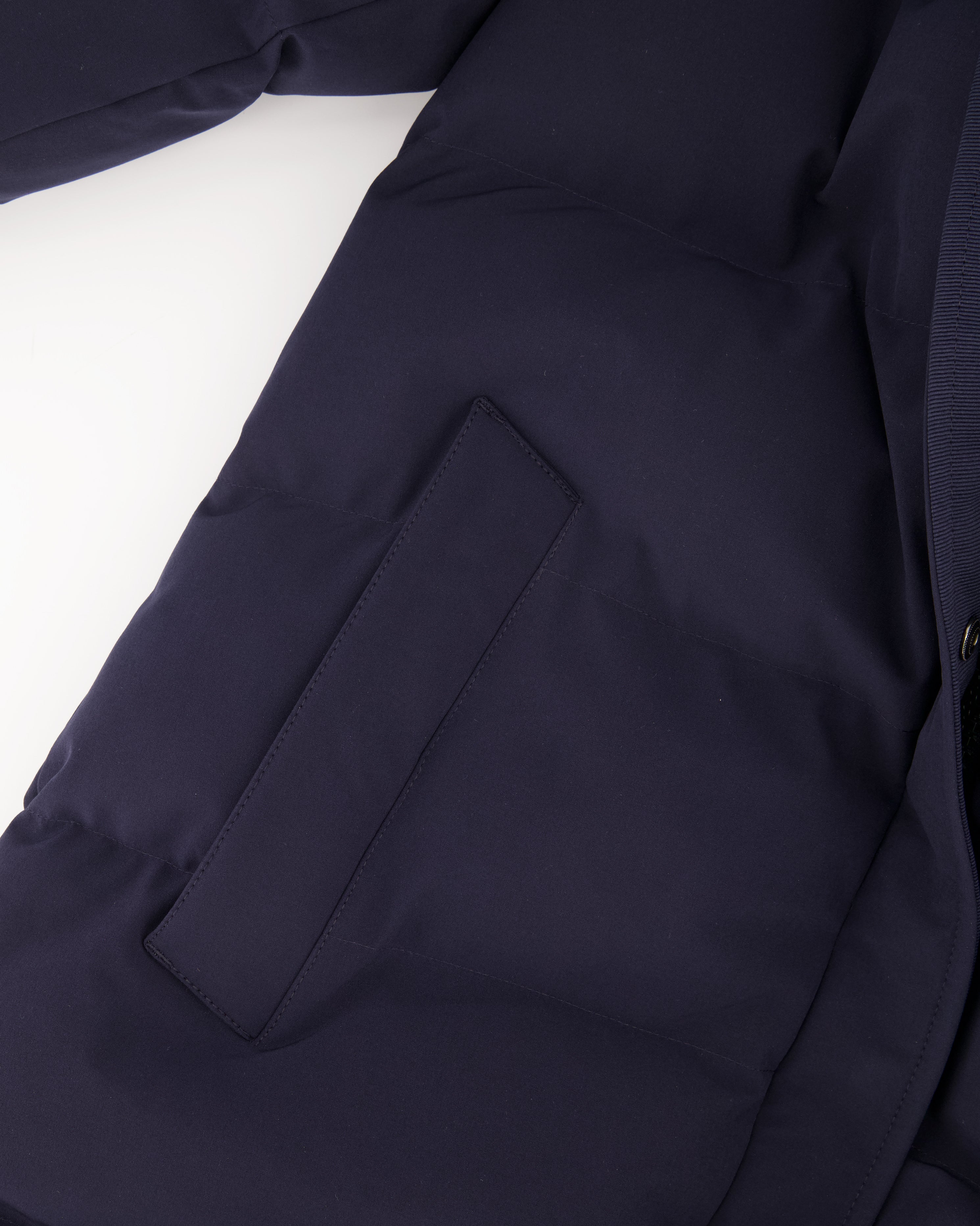 Women's Sandbanks Haven Navy Long Puffer Jacket - image 13