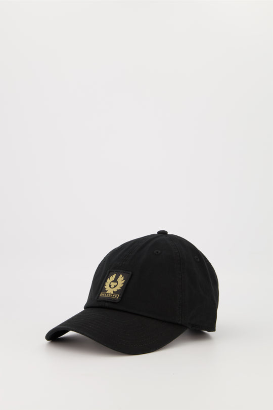 Mens Belstaff Phoenix Black Logo Cap