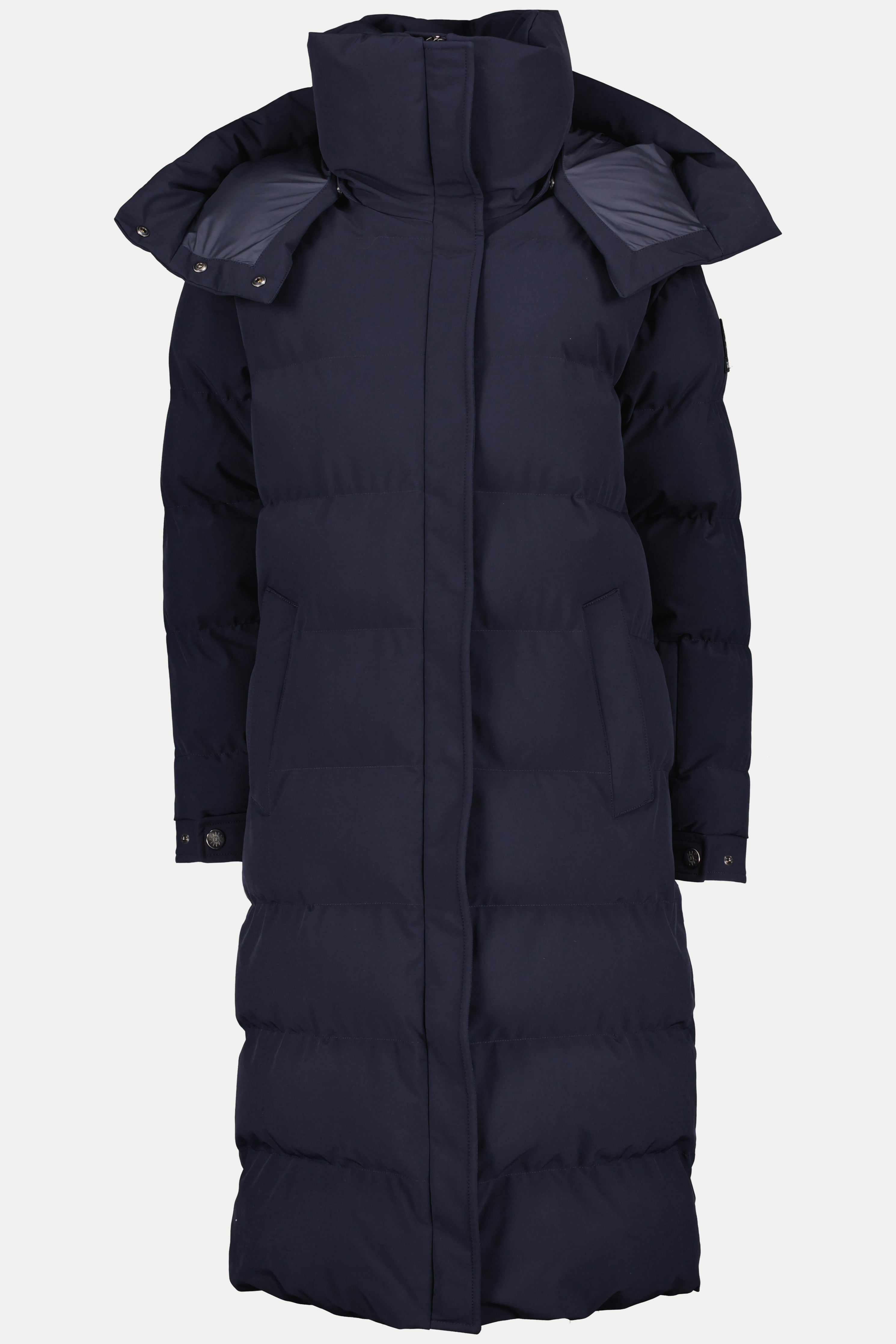 Women's Sandbanks Haven Navy Long Puffer Jacket